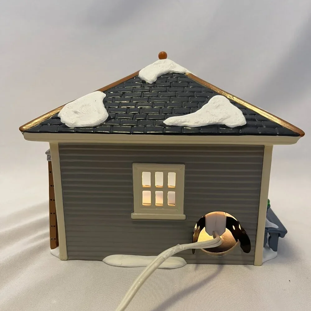 Dept 56 Snow Village – “Another Man’s Treasure” Lighted Garage w/accessories - Picture 4 of 16